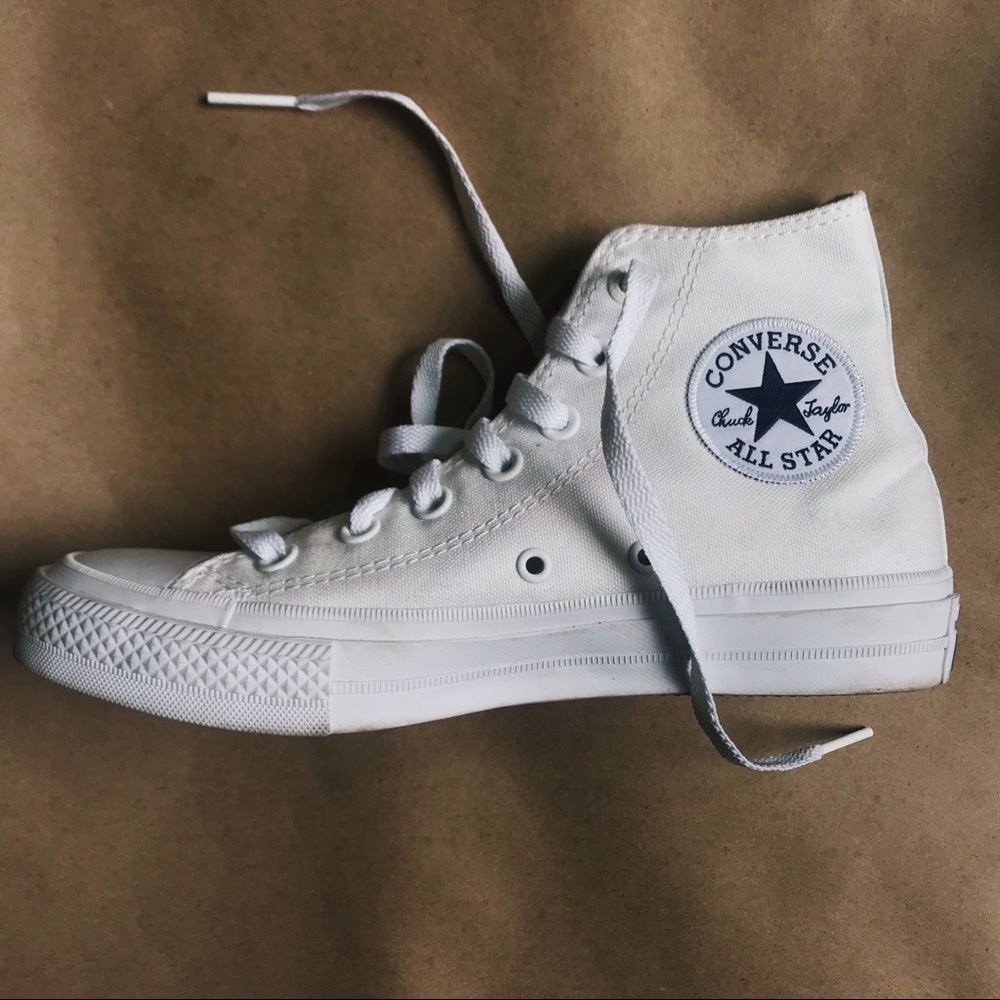 All white converse